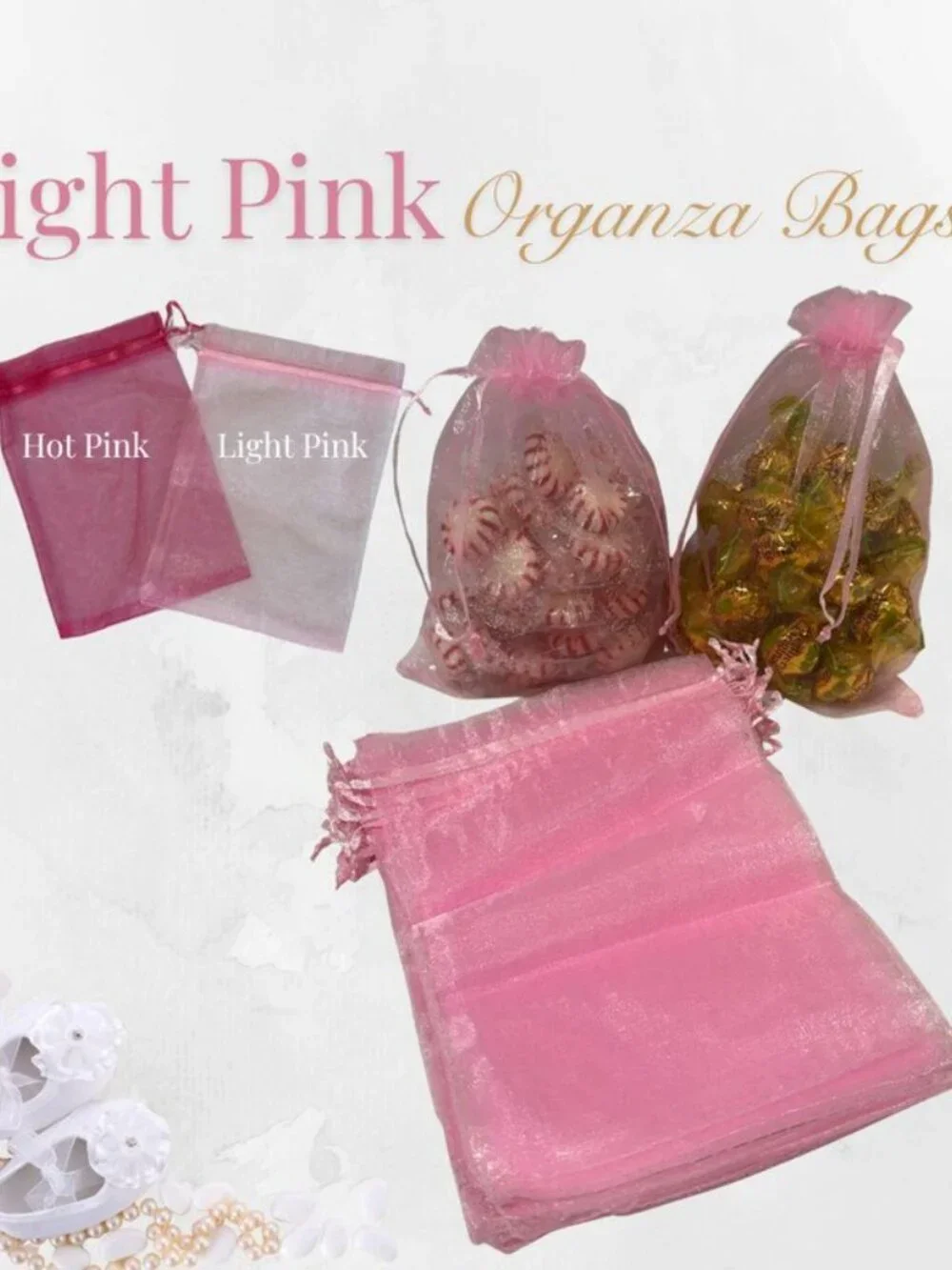 Jeezoflips organza bags